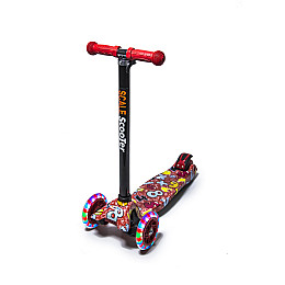 Детский самокат Scale Maxi Цифры PU колеса до 60 кг Red (213563973)