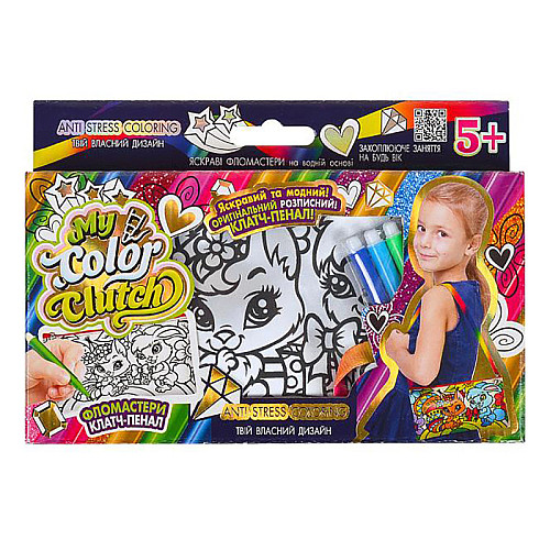 Набор для творчества "My Color Clutch" Danko Toys CCL-02-01U...06U с фломастерами Вид 6