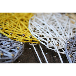 Набір стринг-арт Слоненок Abris Art ABC-003 дерев'яна основа