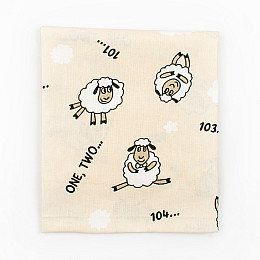 Пеленка детская бязь Dexter’s sheep 83х70 см Бежевый