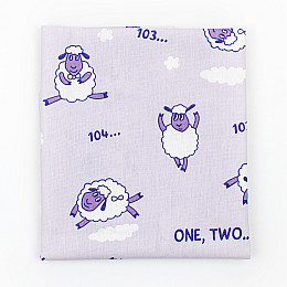 Пеленка детская бязь Dexter’s sheep 83х70 см Фиолетовый