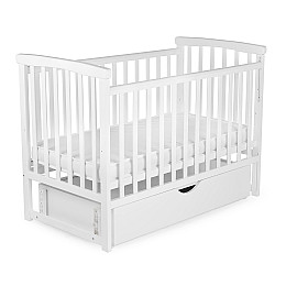 Кроватка-качалка детская с ящиком Наталка Мечта 120 х 60 см White (149747)