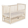 Кроватка деревянная с ящиком Наталка Мечта 120 х 60 см Vanilla (149748)