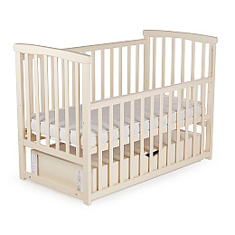 Кроватка деревянная с ящиком Наталка Мечта 120 х 60 см Vanilla (149748)