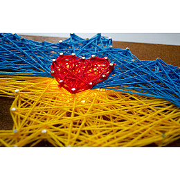 Набір стрінг-арт Мій дім Abris Art ABC-028 дерев'яна основа