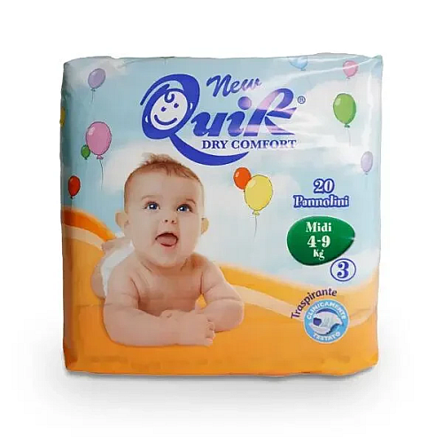 Подгузники Cardificio Italiano Quik 3 M 4-9 кг 20 шт (2081988231)