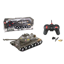 Танк на радіоуправлінні Yufeng Radio Control 4,8V 29.5 х 11.5 х 12 см Зелений (121000)
