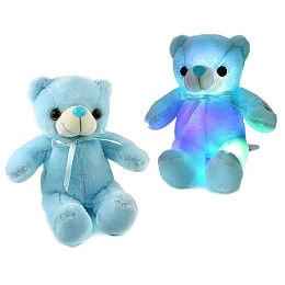 М'яка іграшка-нічник ARG Ведмедик з підсвіткою 30 см блакитний