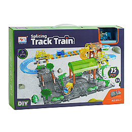 Дитячий трек YE XING TOYS Track Train 75 деталей Різнокольоровий (153337)