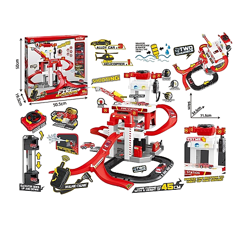 Детская парковка RJS Toys 53 элемента Red (157316)