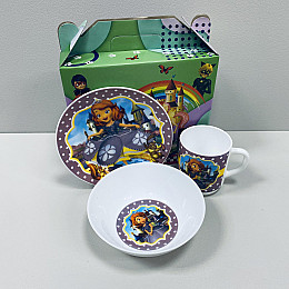 Набір дитячого посуду Україна ТД 3535-10 3 предмети Принцеса Софія