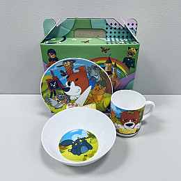Набір дитячого посуду Україна ТД 3535-7 3 предмета Пес Патрон