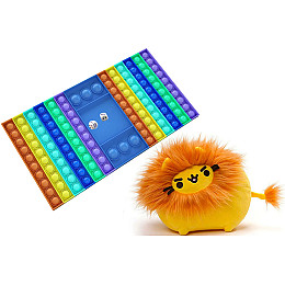 Комплект игрушек 2Life Мягкая игрушка Pusheen cat 10х7см и Pop It v-12429