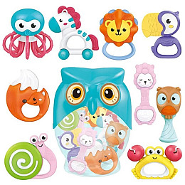 Набір погремушок Baby Toys 9 шт Різнокольоровий (123961)