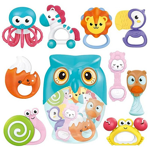 Набір погремушок Baby Toys 9 шт Різнокольоровий (123961)