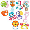 Набір погремушок Baby Toys 10 шт Різнокольоровий (123965)