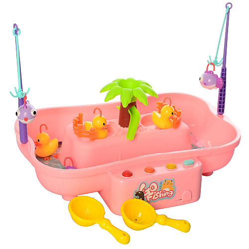 Іграшкова рибалка Babe Good 32x22x15 см 6 мелодій Рожевий (151579)