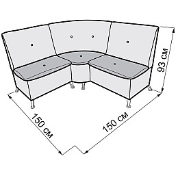 Кухонный уголок Ribeka Изабель (02A03)