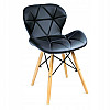 Крісло JUMI Scandinavian Design (еко-шкіра) Black