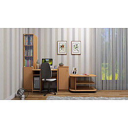 Шкаф комод для кабинета Компанит КШ-18 бук