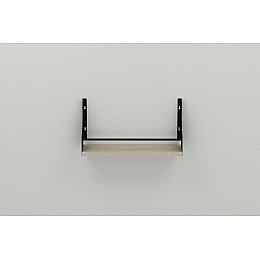 Полка настінна Ferrum-decor Ізі 260x500x150 метал Чорний ДСП Сонома 16 мм (IZI0004)