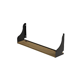 Полка настенная Ferrum-decor Изи 260x500x150 металл Черный ДСП Дуб Артизан 16 мм (IZI0006)