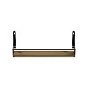 Полка настенная Ferrum-decor Изи 260x500x150 металл Черный ДСП Дуб Артизан 16 мм (IZI0006)