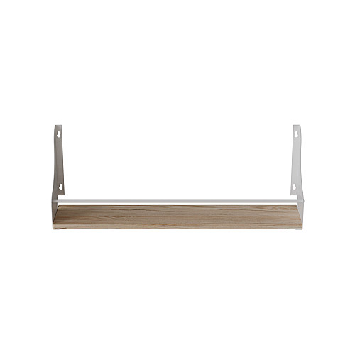 Полка настенная Ferrum-decor Изи 260x500x150 металл Белый ДСП Дуб Сан-Марино 16 мм (IZI0009)
