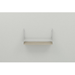 Полка настінна Ferrum-decor Ізі 260x500x150 метал Білий ДСП Сонома 16 мм (IZI0011)