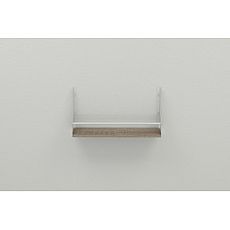 Полка настенная Ferrum-decor Изи 260x500x150 металл Белый ДСП Сонома Трюфель 16 мм (IZI0012)