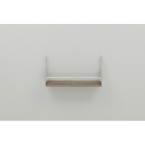 Полка настенная Ferrum-decor Изи 260x500x150 металл Белый ДСП Сонома Трюфель 16 мм (IZI0012)