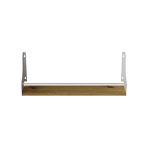 Полка настенная Ferrum-decor Изи 260x500x150 металл Белый ДСП Дуб Артизан 16 мм (IZI0013)