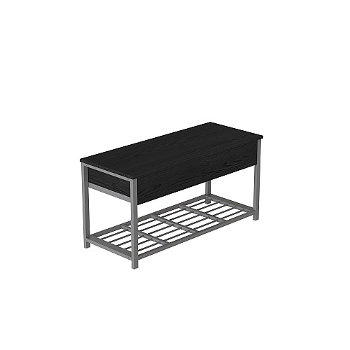 Банкетка з ящиком Ferrum-decor Дрейк 1 550x1000x400 металевий Сірий ДСП Сосна Кембра 16 мм (DRE0017)
