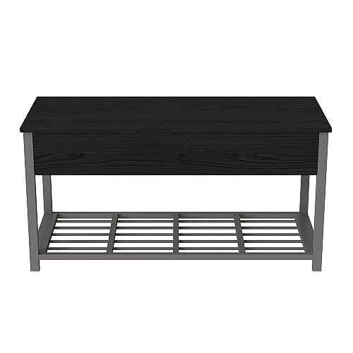Банкетка з ящиком Ferrum-decor Дрейк 1 550x1000x400 металевий Сірий ДСП Сосна Кембра 16 мм (DRE0017)