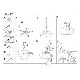 Крісло Signal Q-G2 Сірий / Чорний (OBRQG2SZC)