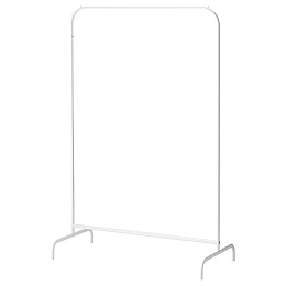 Вешалка стойка для одежды IKEA MULIG 151х99х46 см Белая (601.794.34)