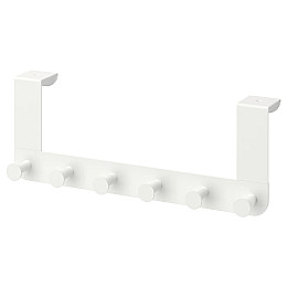 Дверная вешалка для вещей одежды полотенец IKEA ENUDDEN 35х13 см Белый (602.516.65)