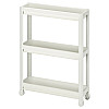 Этажерка на колесах, тележка IKEA VESKEN Белый
