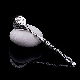 Серебряная ложка со Св. Николаем 24025 Оникс