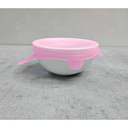 Набор силиконовых крышек 6 шт розовые UKC SL-06 (361064)