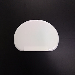 Шпатель кондитерський пластиковий полукруглий 10.5 x 7,5 см SnS