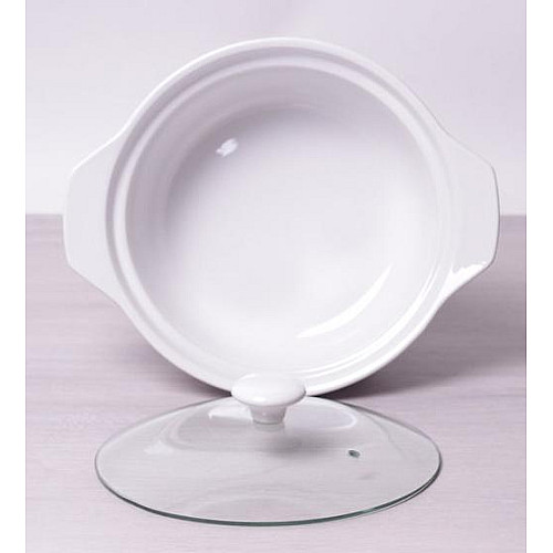 Мармит Food Warmer керамическая кастрюля 2.4л диаметр 28см с подогревом Kamille DP37023