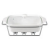 Мармит Food Warmer керамическая форма 2.4л 33см с подогревом Kamille DP37024