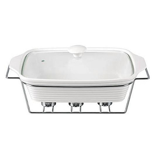 Мармит Food Warmer керамическая форма 2.4л 33см с подогревом Kamille DP37024