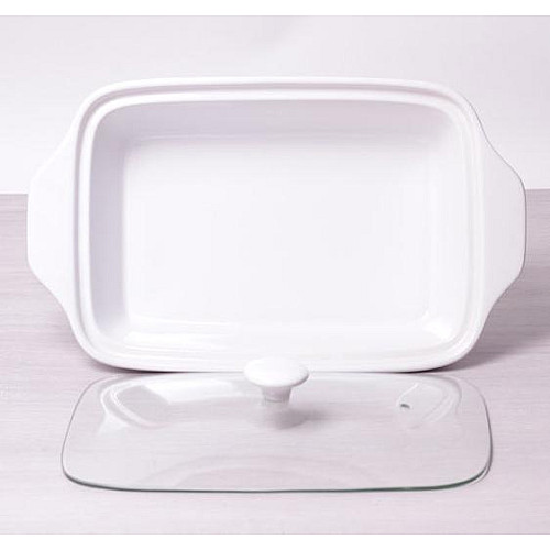 Мармит Food Warmer керамическая форма 2.4л 33см с подогревом Kamille DP37024