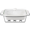 Мармит Food Warmer керамическая форма 3л 38см с подогревом Kamille DP37025