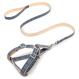 Шлея для собак с поводком Pipitao Cage 2*120 см Blue (8917-35852)