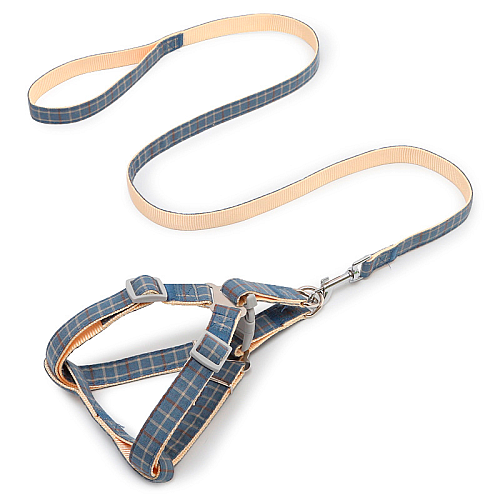 Шлея для собак с поводком Pipitao Cage 2*120 см Blue (8917-35852)