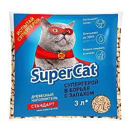 Наполнитель SuperCat Стандарт 1 кг Синій