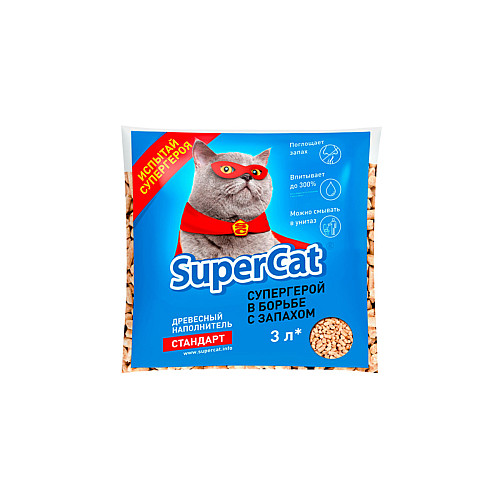 Наполнитель SuperCat Стандарт 1 кг Синий